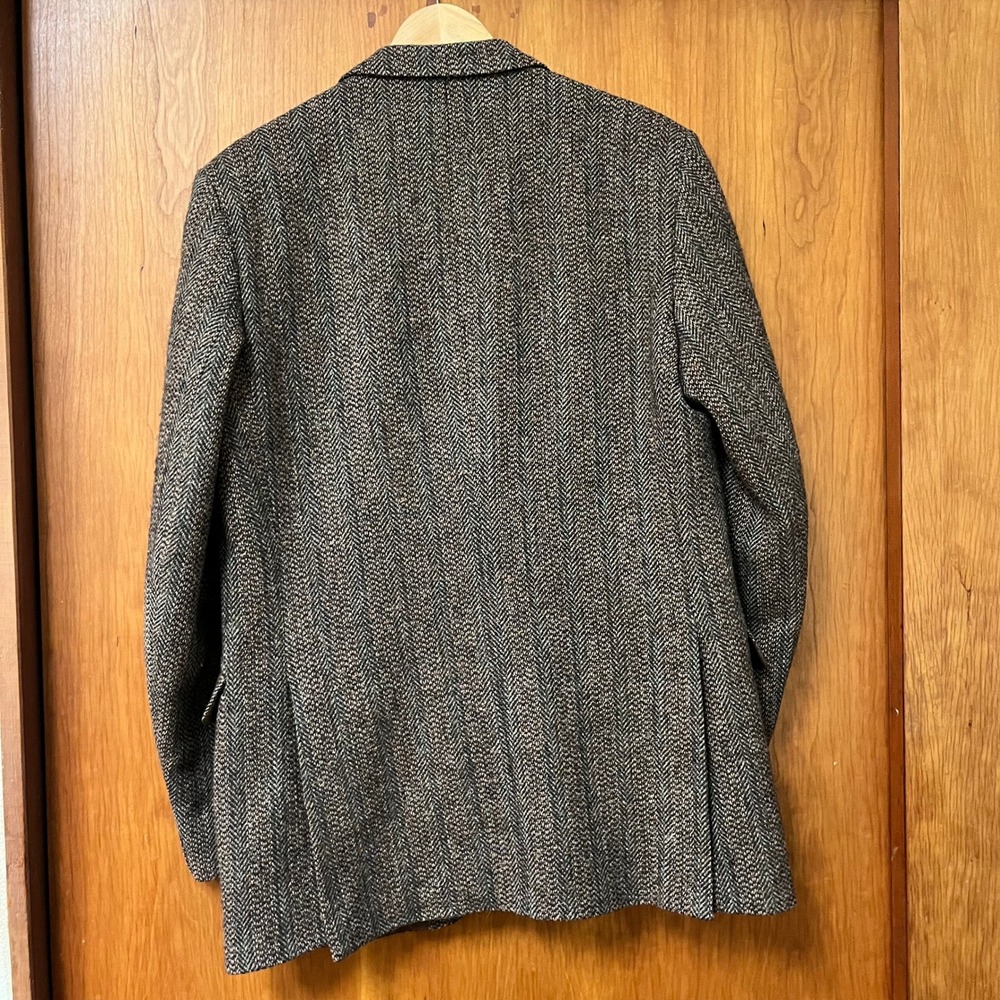 Kevin & Howlin VTG Brown Tweed Blazer Men Two Button Wool Sport Coat 44L Ireland - Picture 6 of 15